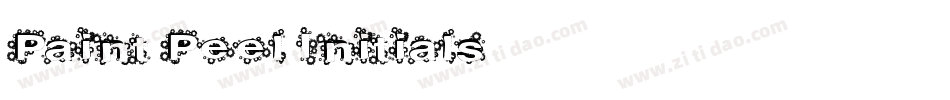 Paint Peel Initials字体转换
